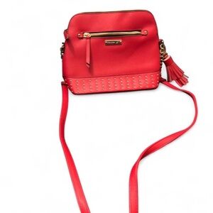 Madden girl red Crossbody Bag with Gold Accents